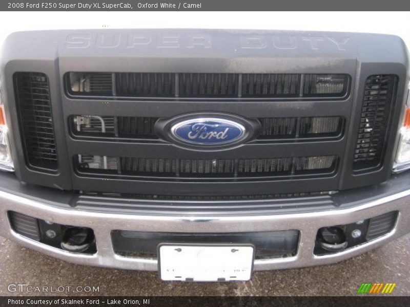 Oxford White / Camel 2008 Ford F250 Super Duty XL SuperCab
