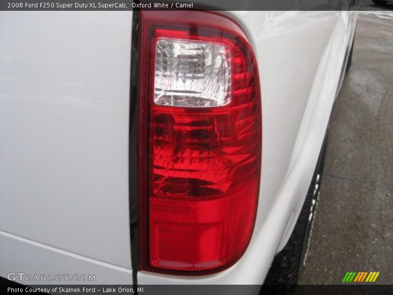 Oxford White / Camel 2008 Ford F250 Super Duty XL SuperCab