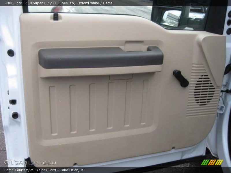 Oxford White / Camel 2008 Ford F250 Super Duty XL SuperCab