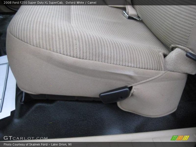 Oxford White / Camel 2008 Ford F250 Super Duty XL SuperCab