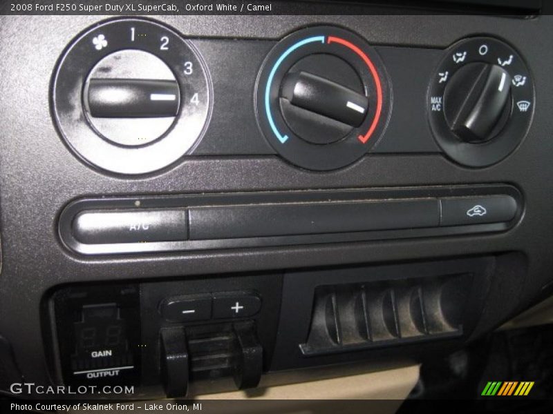 Oxford White / Camel 2008 Ford F250 Super Duty XL SuperCab