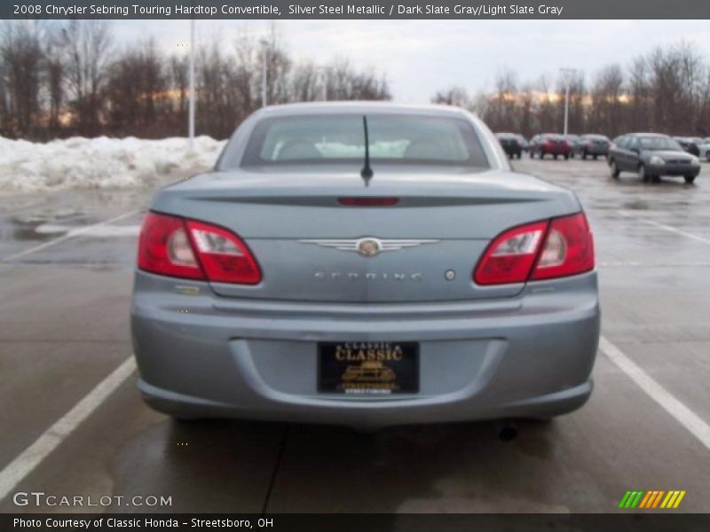 Silver Steel Metallic / Dark Slate Gray/Light Slate Gray 2008 Chrysler Sebring Touring Hardtop Convertible