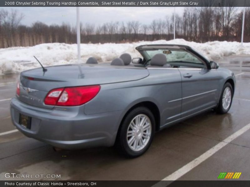 Silver Steel Metallic / Dark Slate Gray/Light Slate Gray 2008 Chrysler Sebring Touring Hardtop Convertible