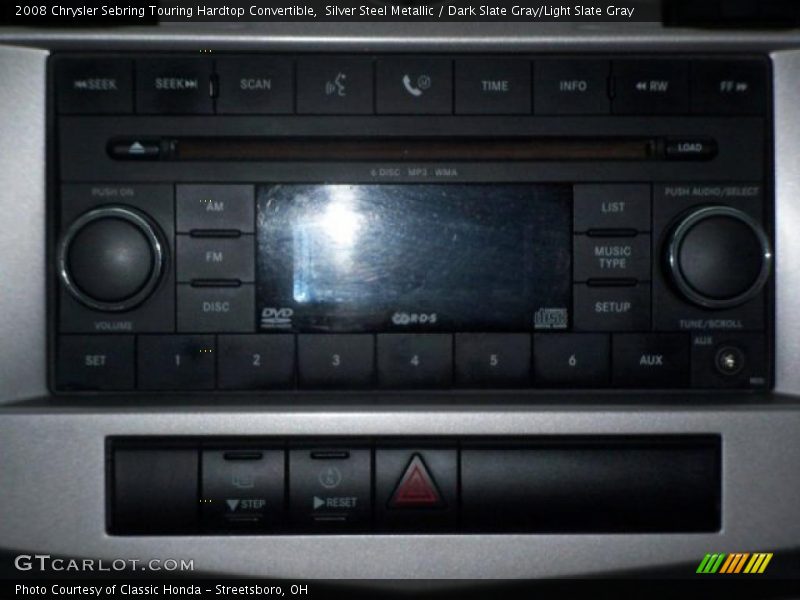 Silver Steel Metallic / Dark Slate Gray/Light Slate Gray 2008 Chrysler Sebring Touring Hardtop Convertible