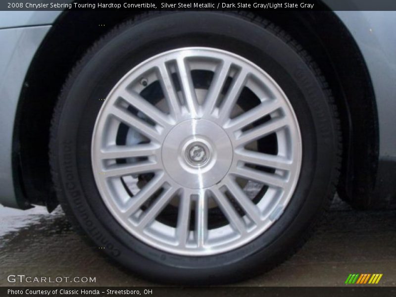 Silver Steel Metallic / Dark Slate Gray/Light Slate Gray 2008 Chrysler Sebring Touring Hardtop Convertible