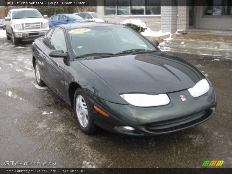Green / Black 2001 Saturn S Series SC2 Coupe