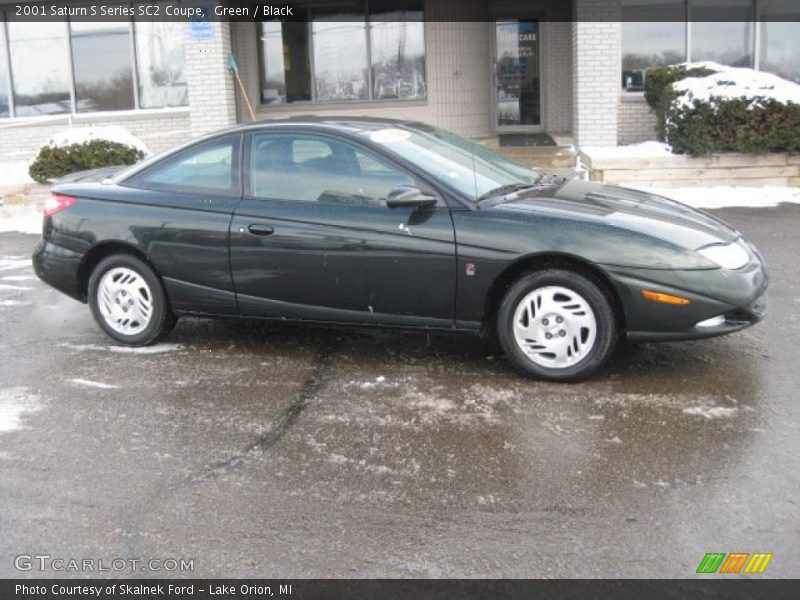 Green / Black 2001 Saturn S Series SC2 Coupe