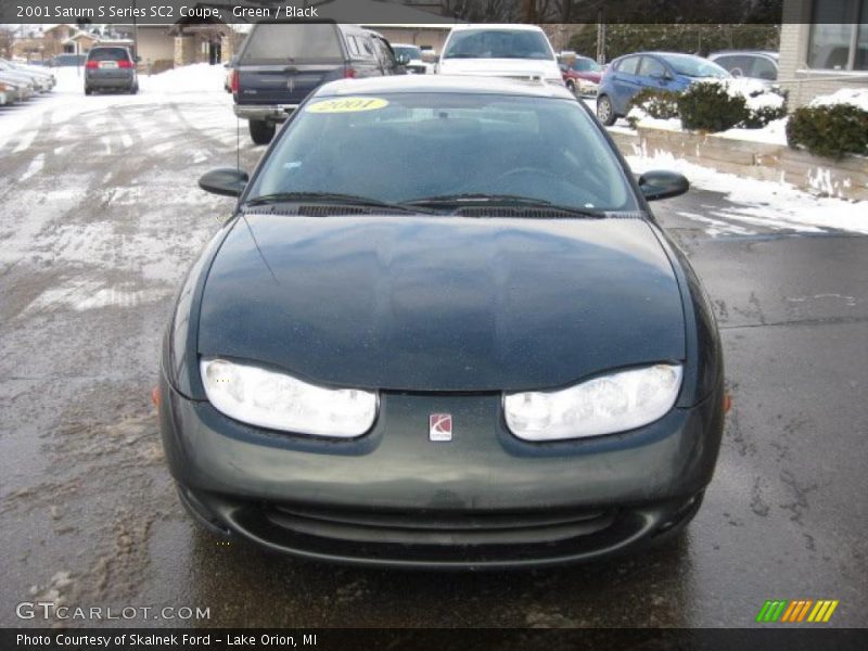 Green / Black 2001 Saturn S Series SC2 Coupe