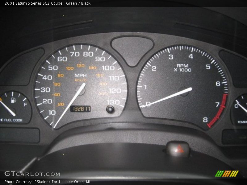 Green / Black 2001 Saturn S Series SC2 Coupe