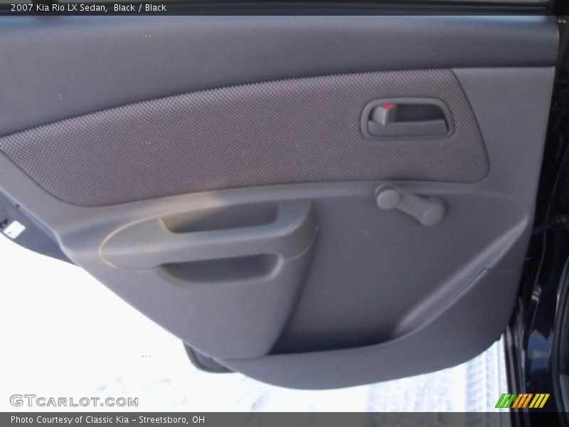 Black / Black 2007 Kia Rio LX Sedan