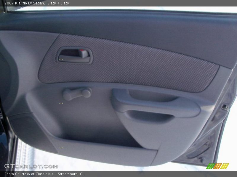Black / Black 2007 Kia Rio LX Sedan