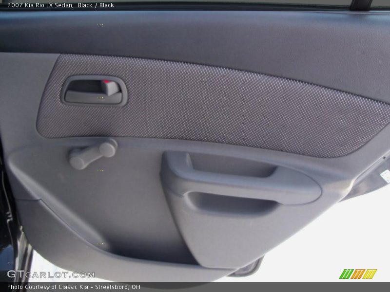 Black / Black 2007 Kia Rio LX Sedan