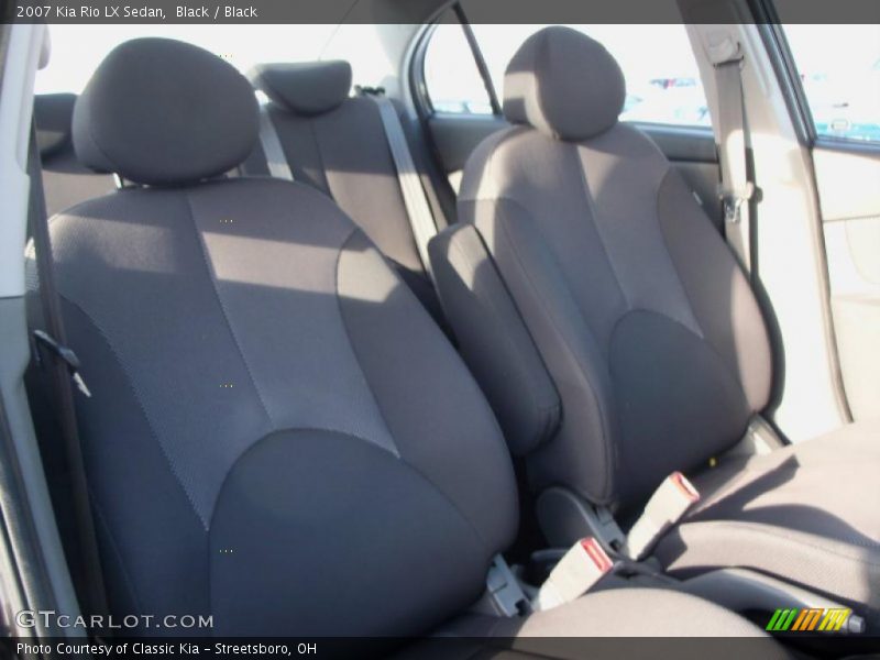 Black / Black 2007 Kia Rio LX Sedan