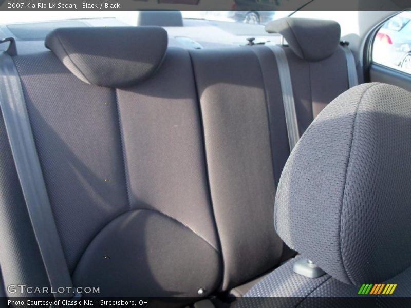 Black / Black 2007 Kia Rio LX Sedan