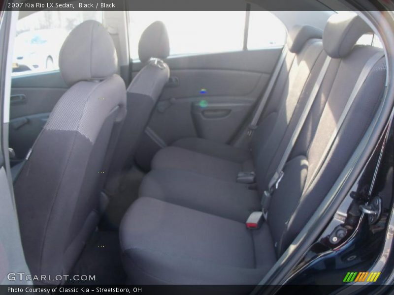 Black / Black 2007 Kia Rio LX Sedan