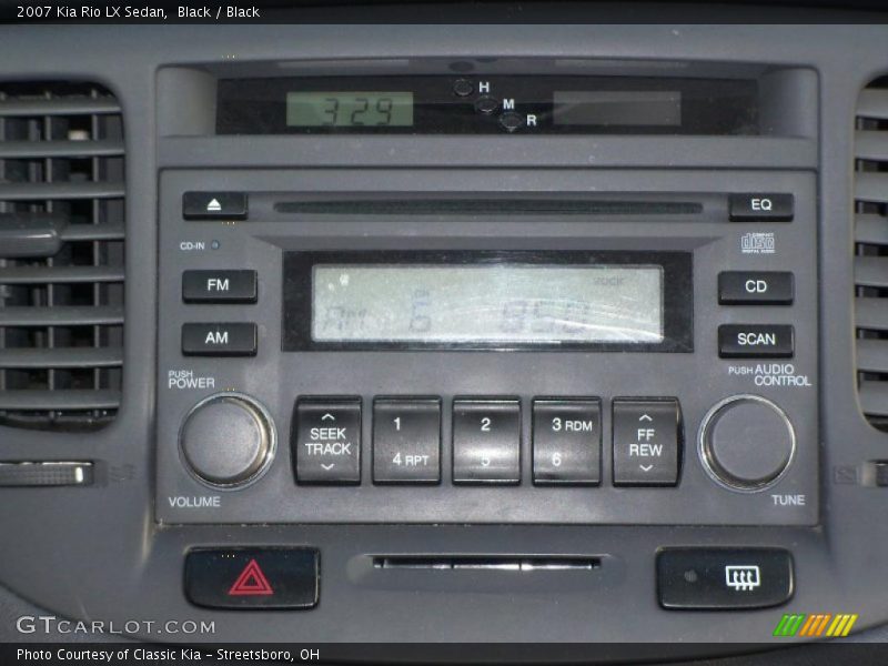 Black / Black 2007 Kia Rio LX Sedan
