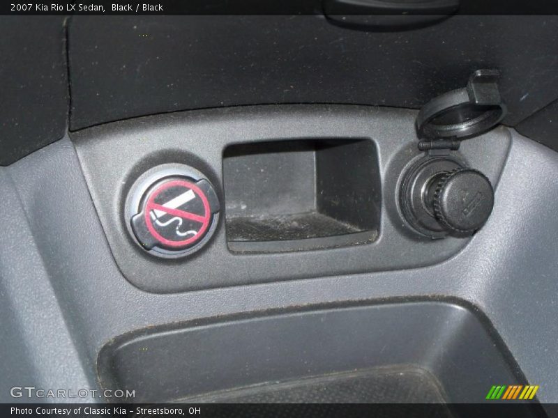Black / Black 2007 Kia Rio LX Sedan