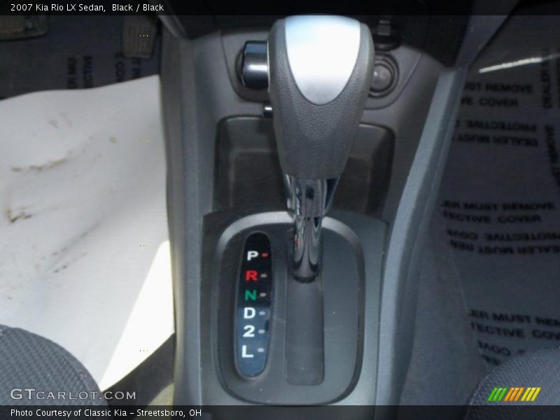 Black / Black 2007 Kia Rio LX Sedan