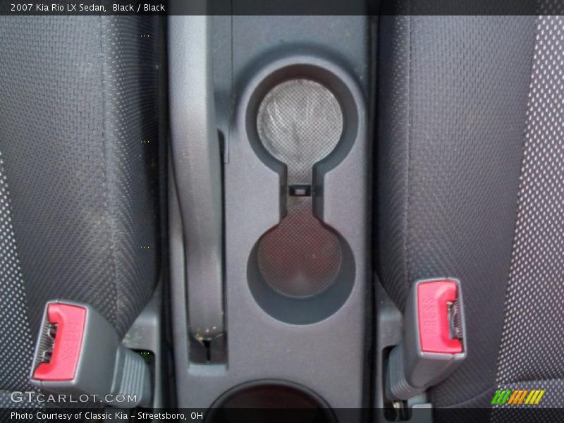 Black / Black 2007 Kia Rio LX Sedan