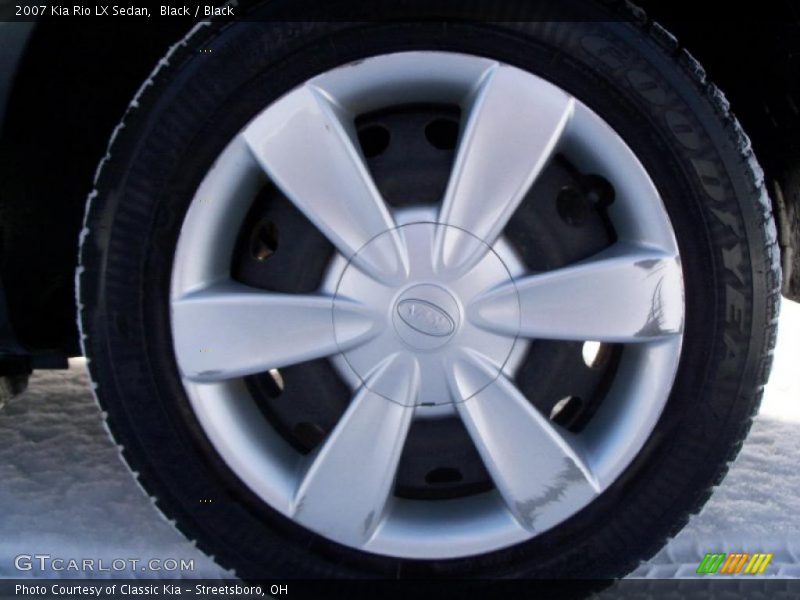 Black / Black 2007 Kia Rio LX Sedan