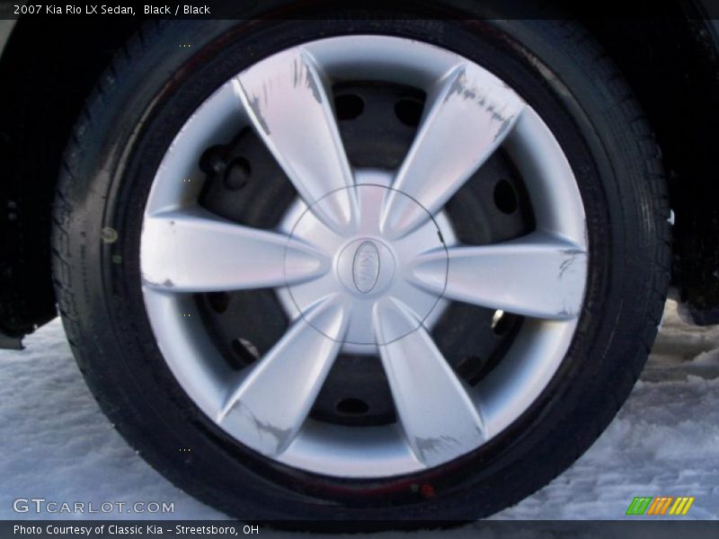 Black / Black 2007 Kia Rio LX Sedan