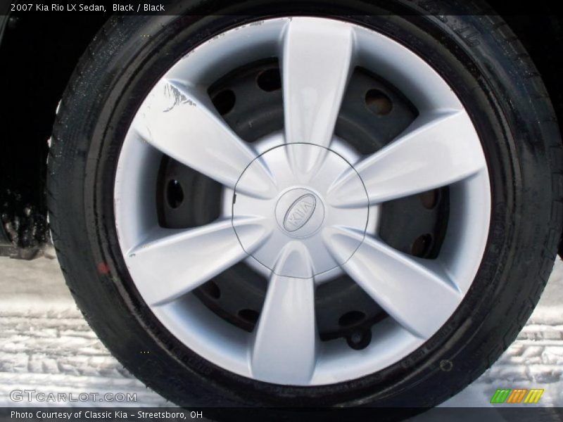 Black / Black 2007 Kia Rio LX Sedan