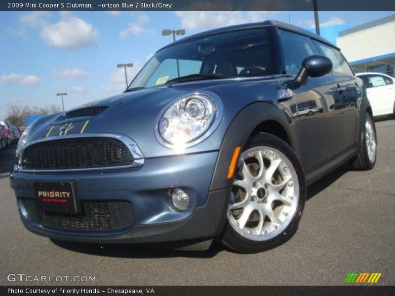 Horizon Blue / Black/Grey 2009 Mini Cooper S Clubman