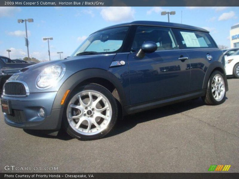 Horizon Blue / Black/Grey 2009 Mini Cooper S Clubman
