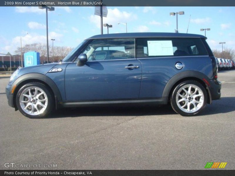 Horizon Blue / Black/Grey 2009 Mini Cooper S Clubman