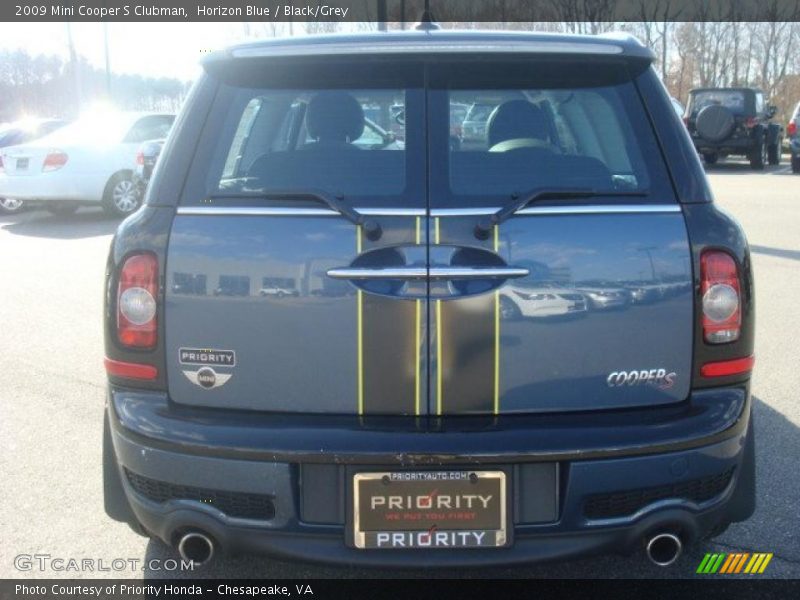 Horizon Blue / Black/Grey 2009 Mini Cooper S Clubman