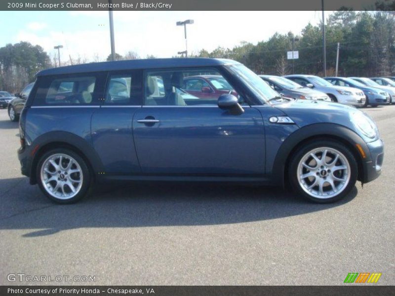 Horizon Blue / Black/Grey 2009 Mini Cooper S Clubman