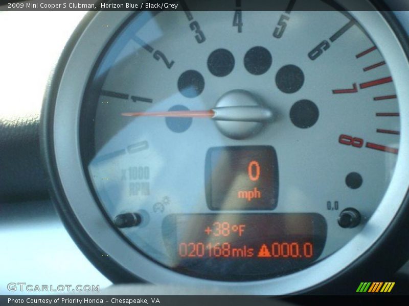 Horizon Blue / Black/Grey 2009 Mini Cooper S Clubman