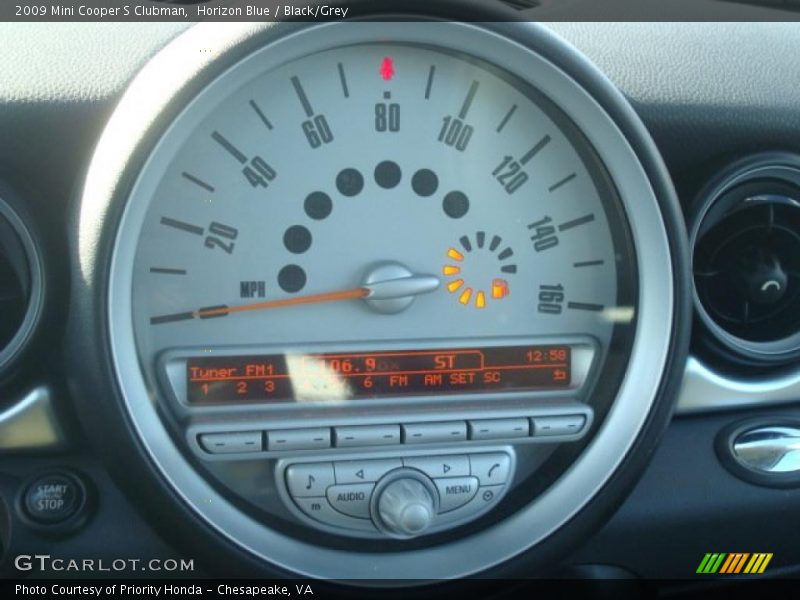 Horizon Blue / Black/Grey 2009 Mini Cooper S Clubman