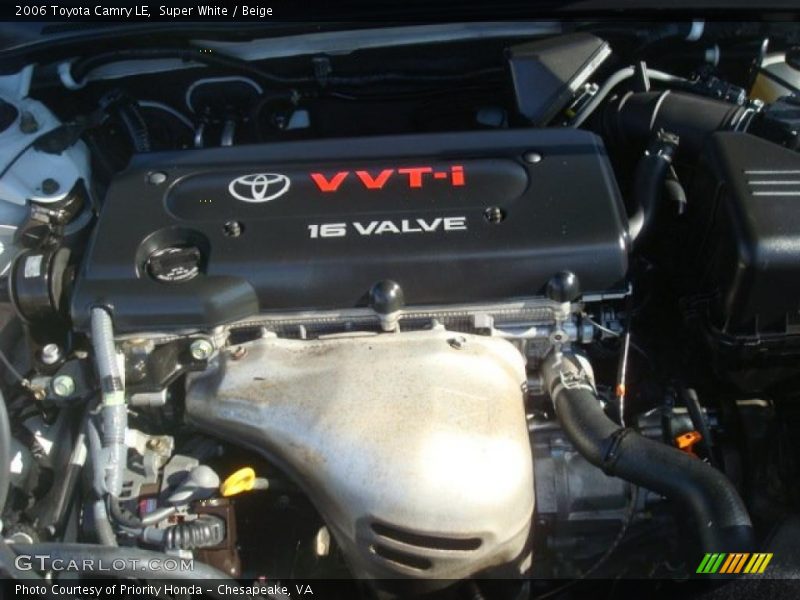Super White / Beige 2006 Toyota Camry LE