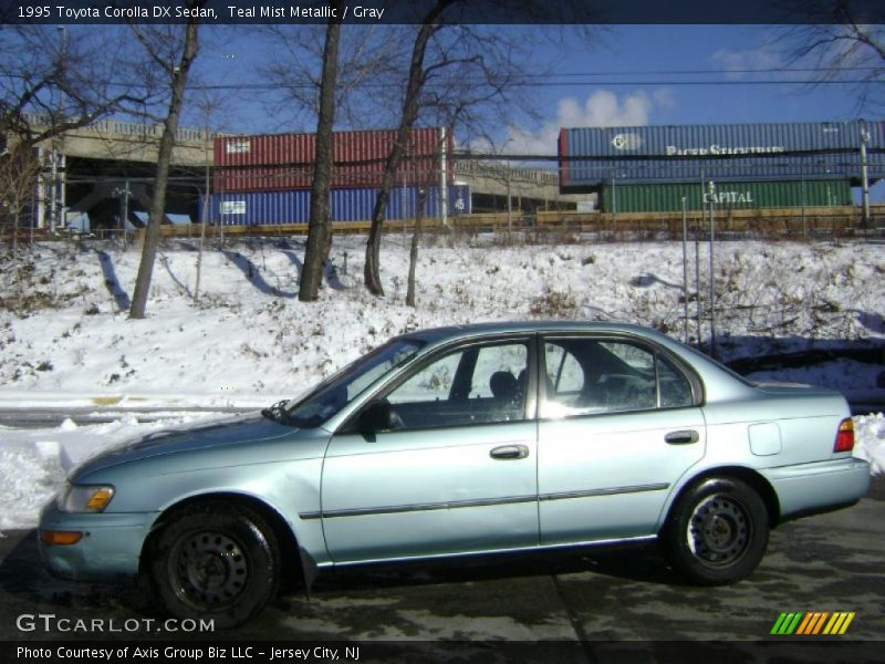 Teal Mist Metallic / Gray 1995 Toyota Corolla DX Sedan
