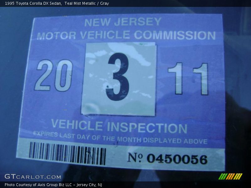 Teal Mist Metallic / Gray 1995 Toyota Corolla DX Sedan