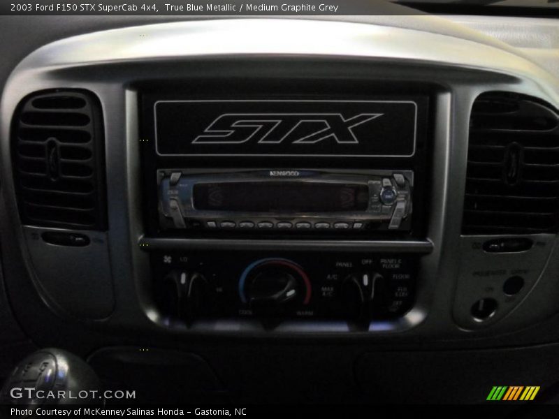True Blue Metallic / Medium Graphite Grey 2003 Ford F150 STX SuperCab 4x4