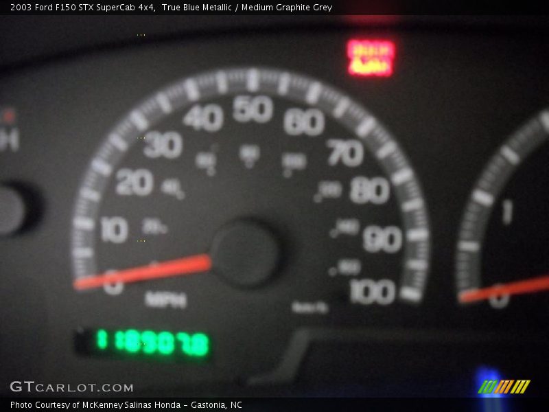 True Blue Metallic / Medium Graphite Grey 2003 Ford F150 STX SuperCab 4x4