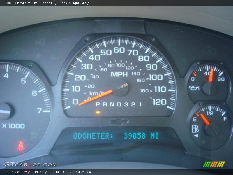 Black / Light Gray 2008 Chevrolet TrailBlazer LT