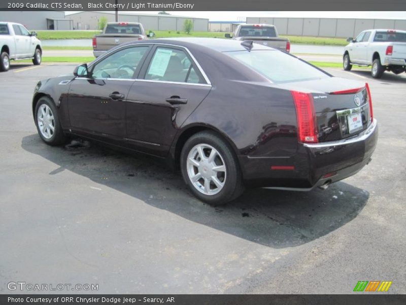 Black Cherry / Light Titanium/Ebony 2009 Cadillac CTS Sedan