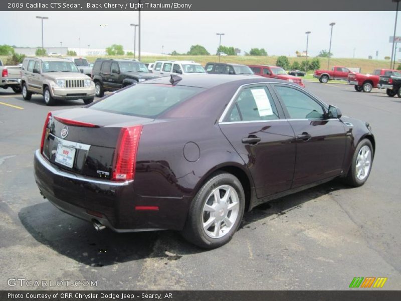 Black Cherry / Light Titanium/Ebony 2009 Cadillac CTS Sedan