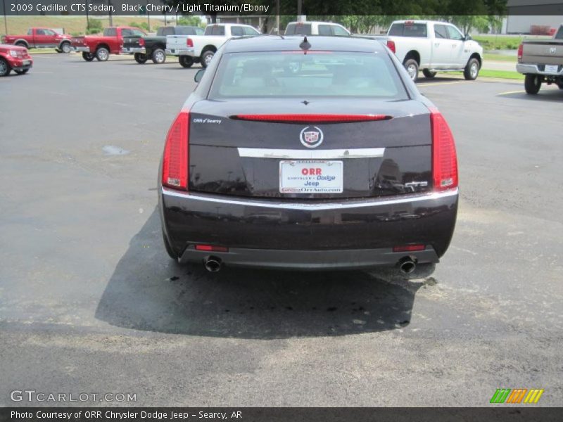 Black Cherry / Light Titanium/Ebony 2009 Cadillac CTS Sedan