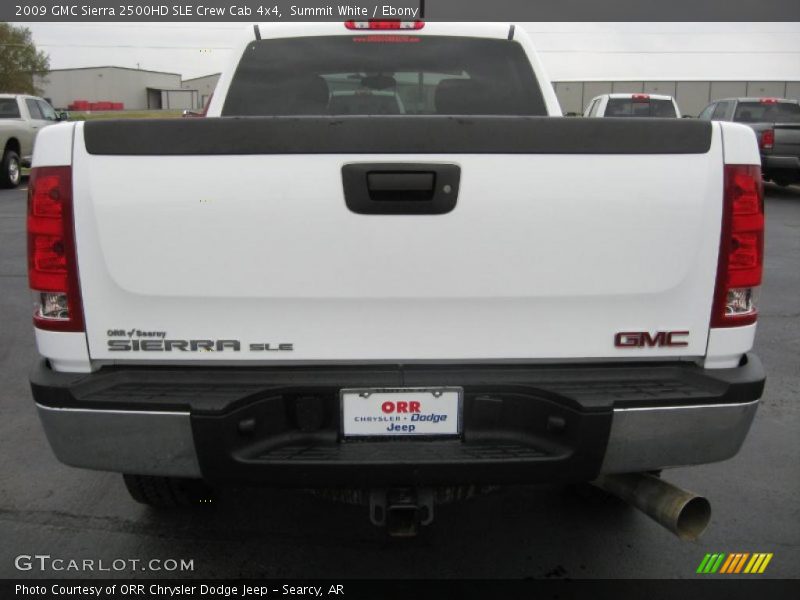 Summit White / Ebony 2009 GMC Sierra 2500HD SLE Crew Cab 4x4