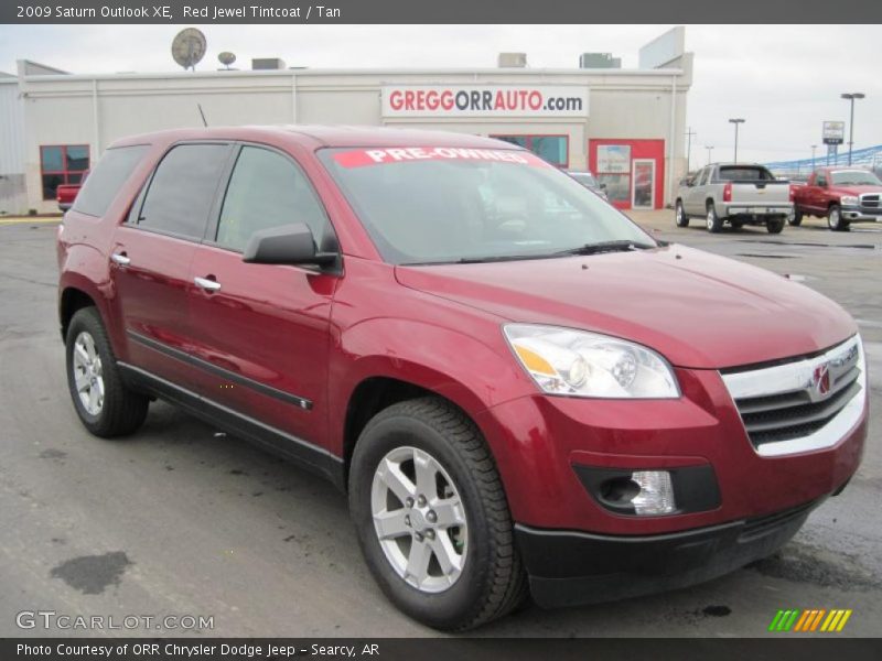 Red Jewel Tintcoat / Tan 2009 Saturn Outlook XE