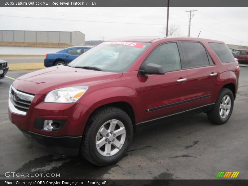 Red Jewel Tintcoat / Tan 2009 Saturn Outlook XE