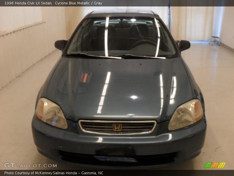 Cyclone Blue Metallic / Gray 1996 Honda Civic LX Sedan