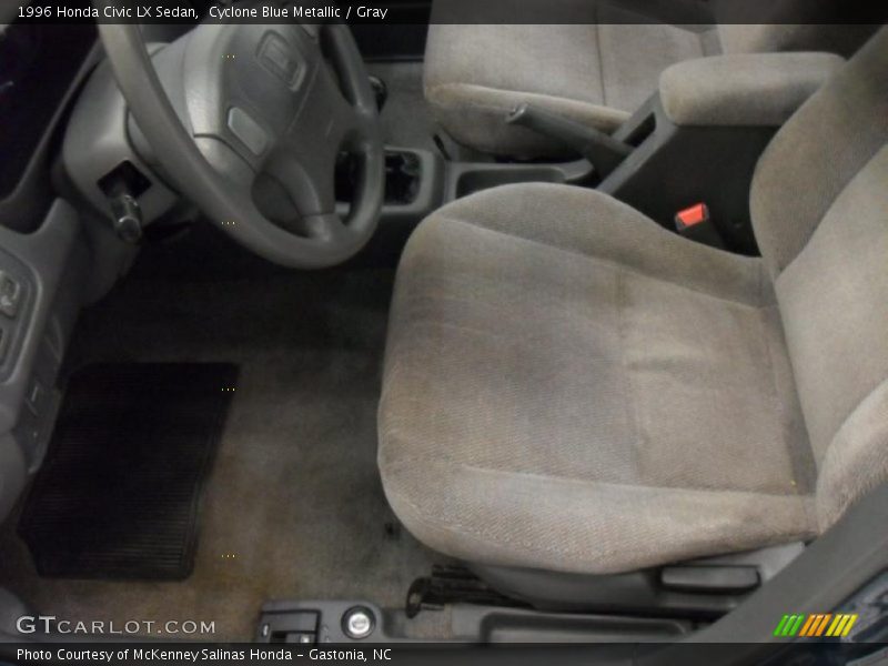 Cyclone Blue Metallic / Gray 1996 Honda Civic LX Sedan