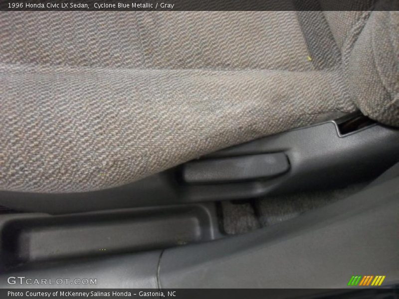 Cyclone Blue Metallic / Gray 1996 Honda Civic LX Sedan