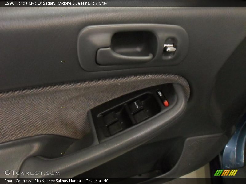 Cyclone Blue Metallic / Gray 1996 Honda Civic LX Sedan