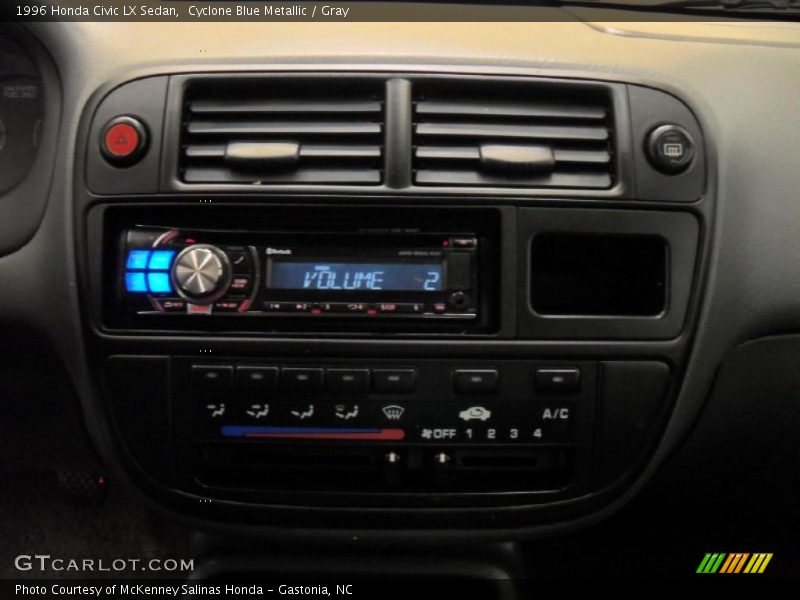 Cyclone Blue Metallic / Gray 1996 Honda Civic LX Sedan